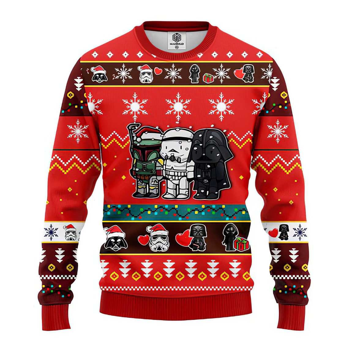 Star Wars Cute Ugly Christmas 3D Sweater Star Wars Sweater Etsy Ugly Christmas Sweater Star Wars