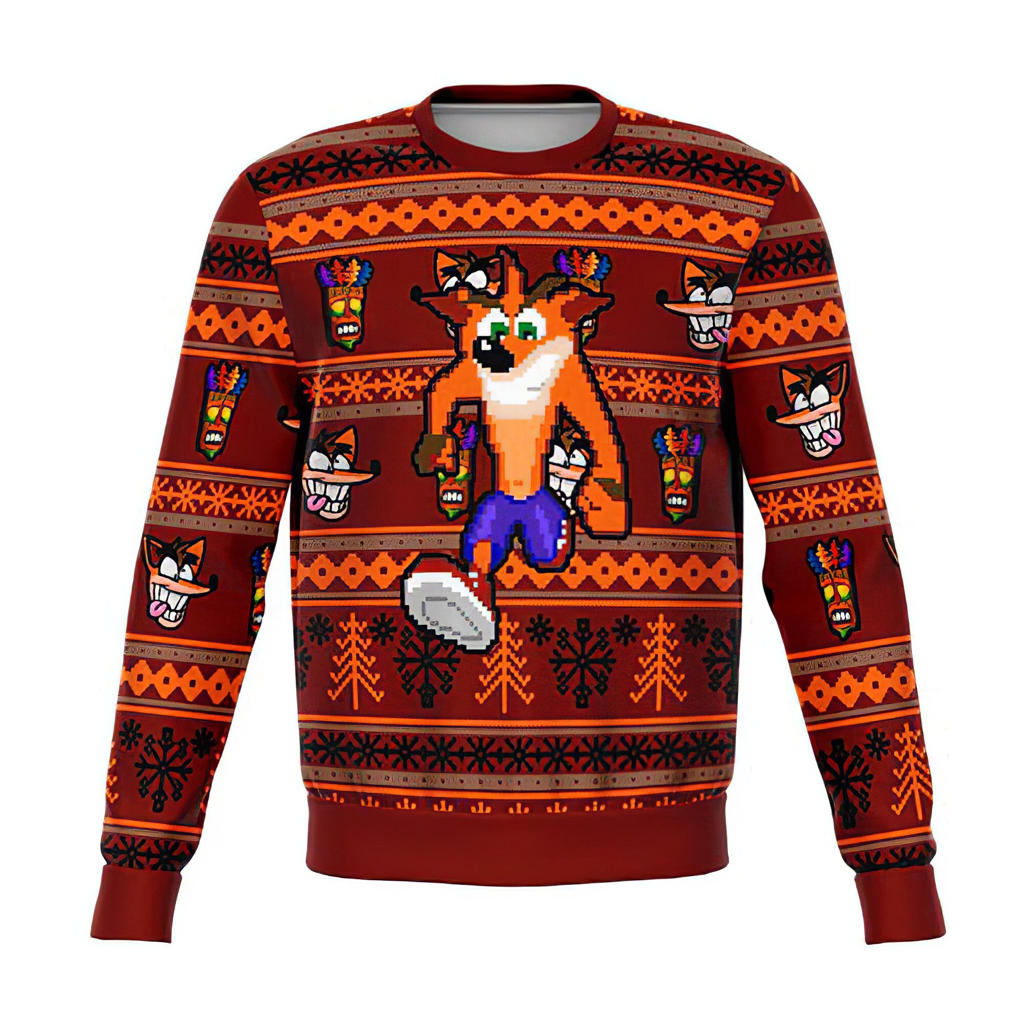crash bandicoot christmas sweater