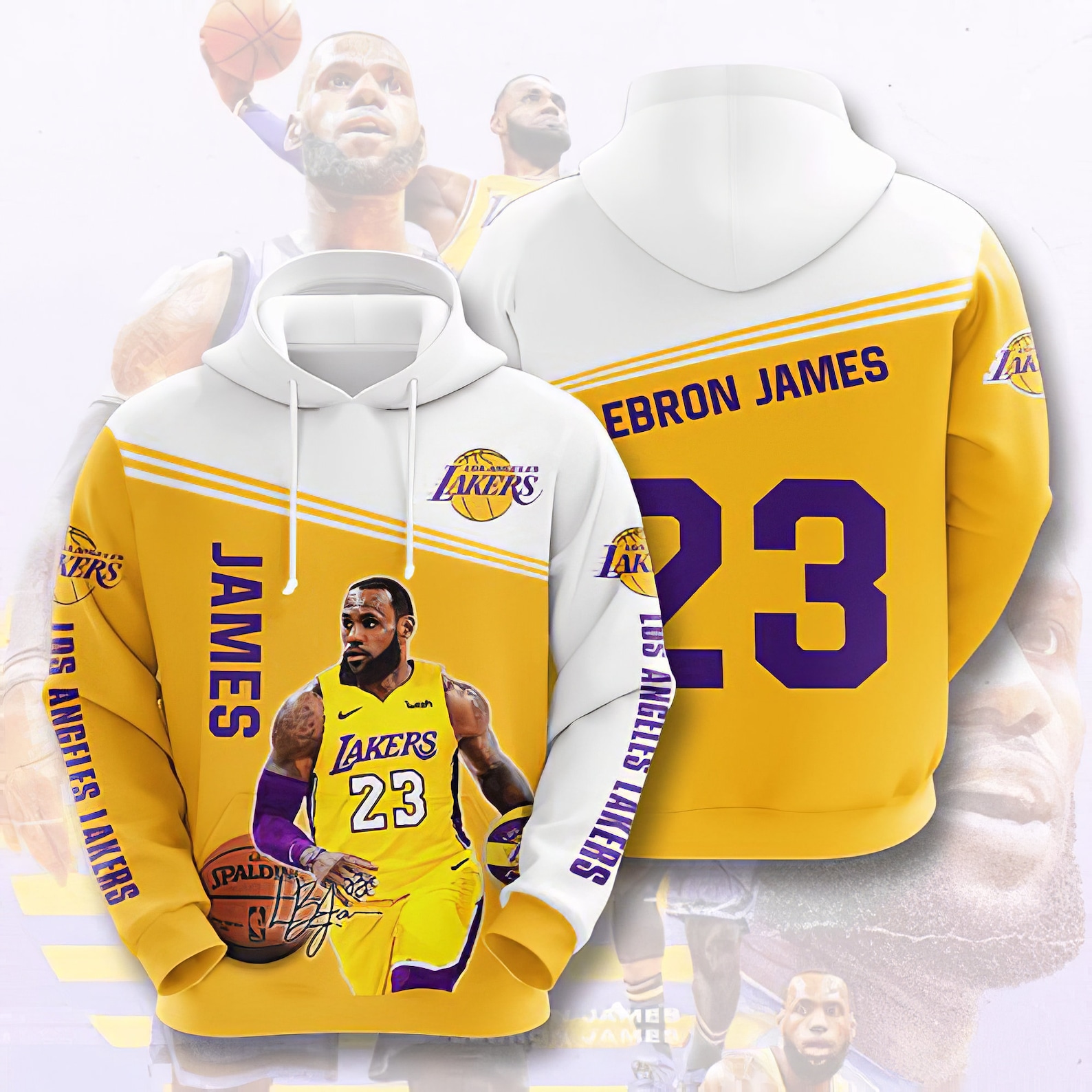 LeBron James Los Angeles Lakers Unisex custom design 3D Hoodie Etsy
