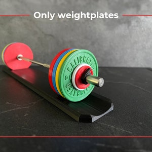 Additional Weightplates for Mini Barbell - Metal scale replica miniature - Powerlifting, weightlifting gym gift