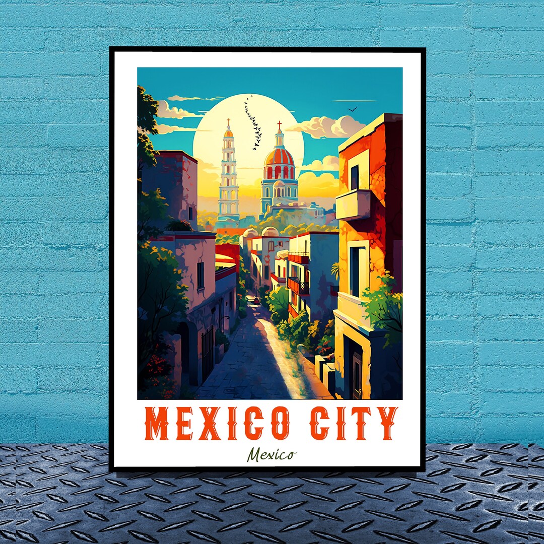 Mexico City Print Mexico City Travel Poster Mexico City - Etsy