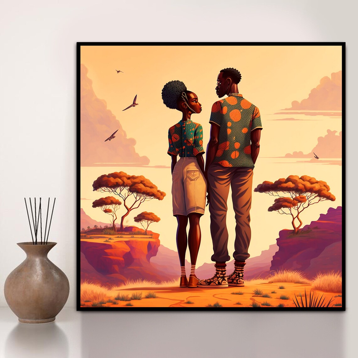 African Couple Print Black Couple Wall Art INSTANT DOWNLOAD - Etsy