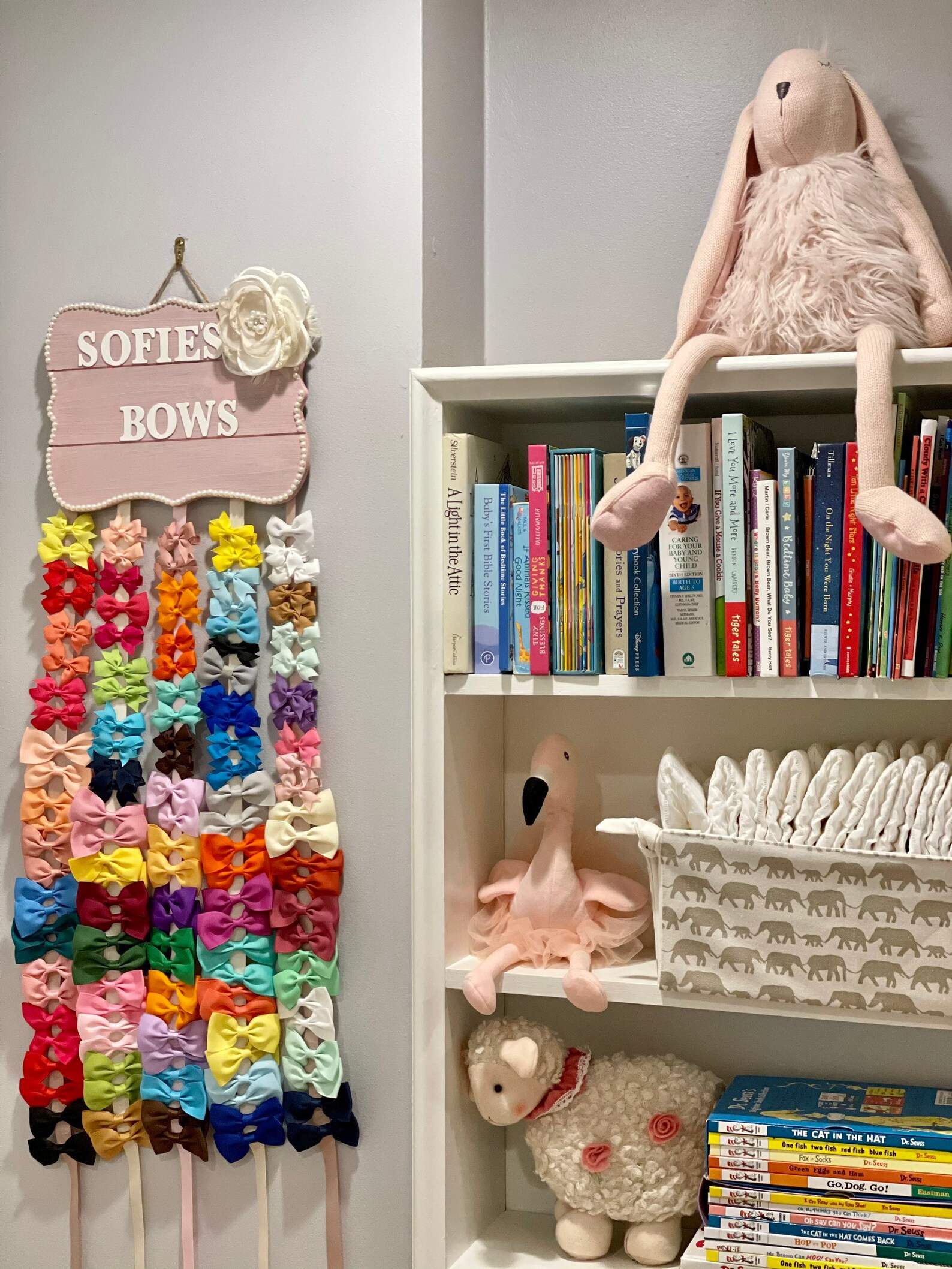 Soporte de lazo de pelo personalizado para niña. Soporte de la | Etsy