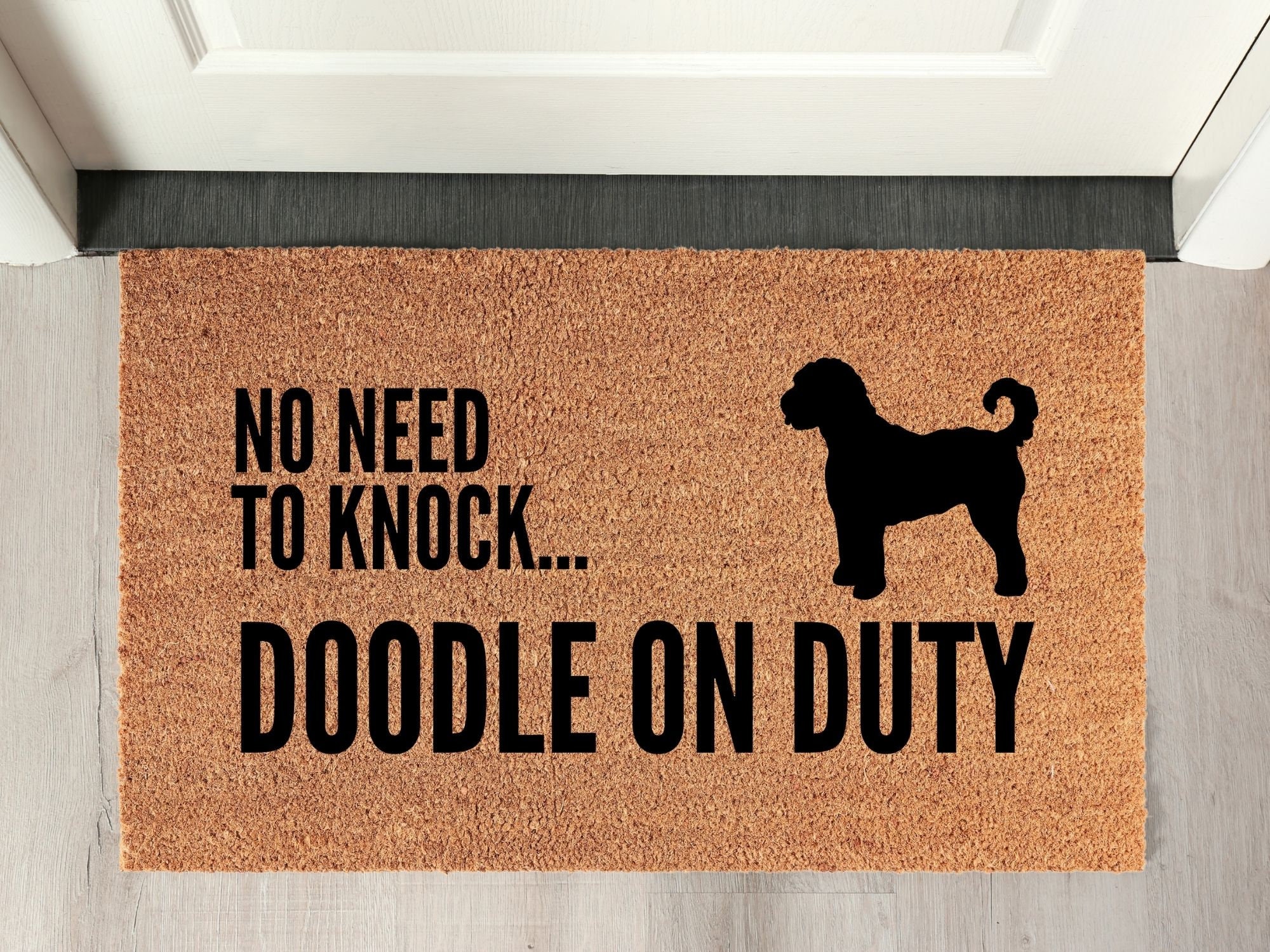goldendoodle welcome mat