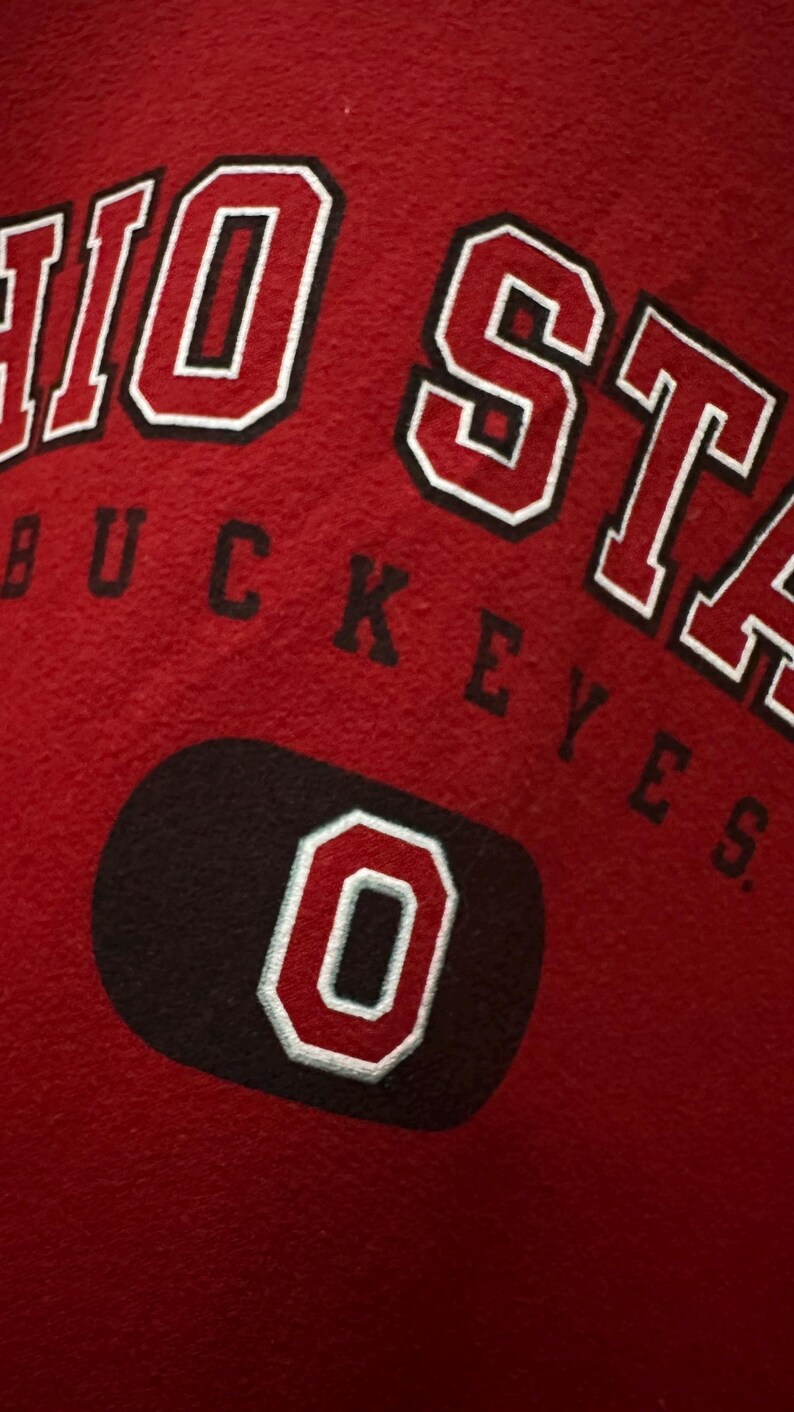Sweat à capuche homme vintage années 90 Ohio State NCAA Team