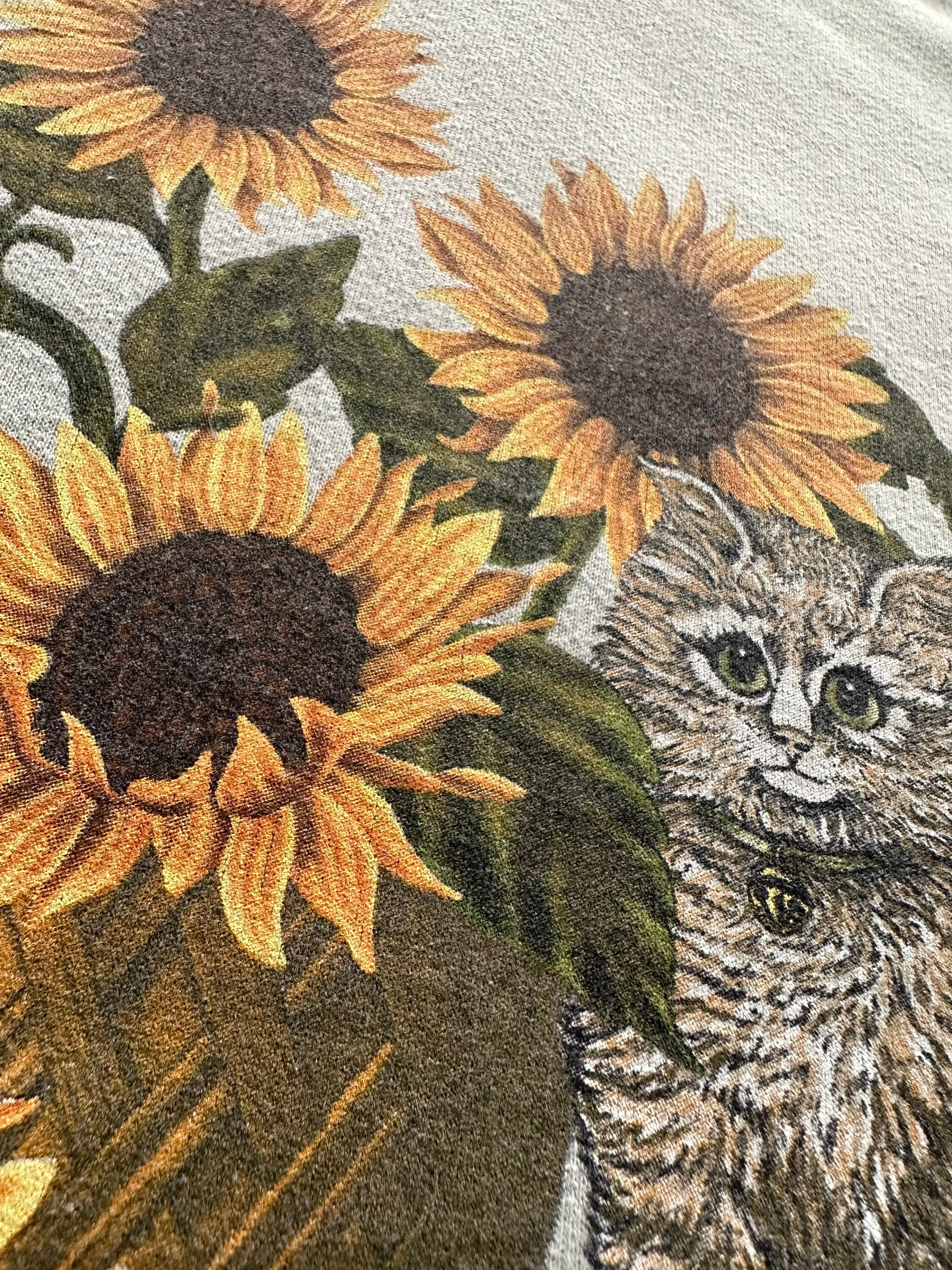 【お買得】 90s Vintage Art Crewneck Tag Hanes Flower & Animal トップス