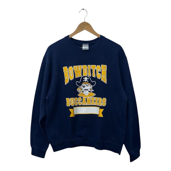 Vintage Bowditch Buccaneers Middle School Spellout Jerzees Tag