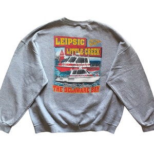 Moletom vintage Leipsic Marine Fire Rescue com estampa grande tamanho XXL