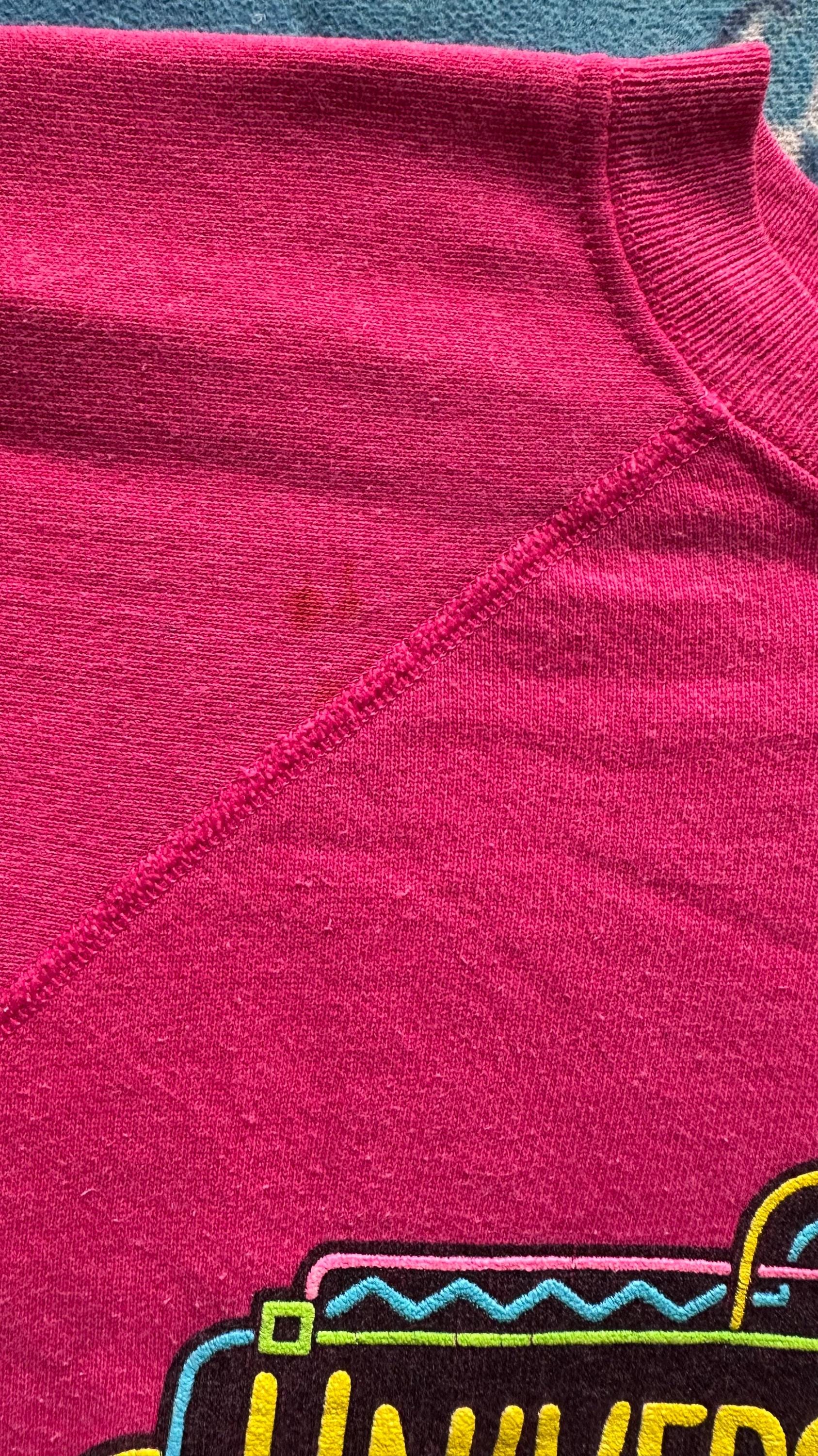 Vintage 80s Universal Studios Florida Spellout Hanes Tag Crewneck