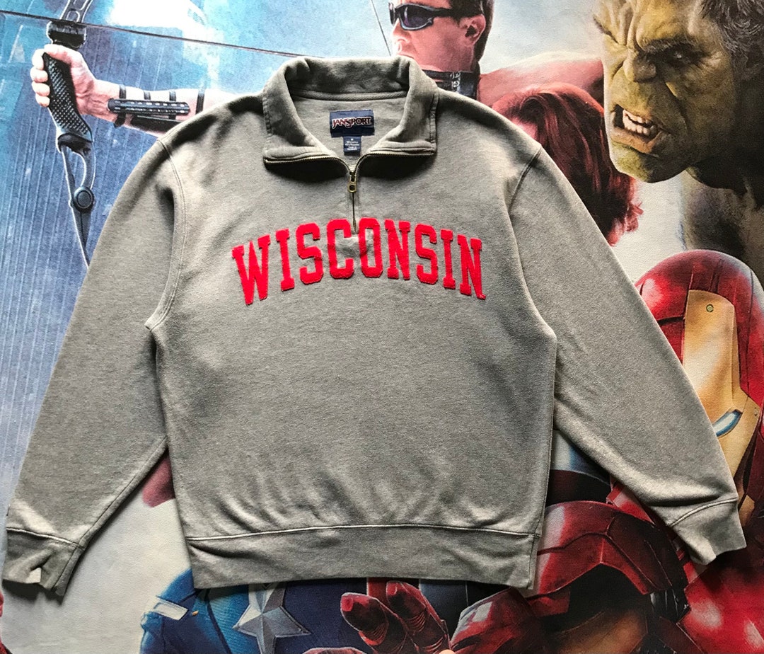 Vintage Wisconsin Jansport Tag Embroidery Patches HALFZIP Etsy