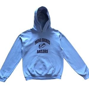 Vintage Mona Shores High School spellout hoodie sweatshirt S size