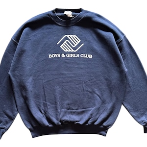 Vintage 90s Boys & Girls Club spellout jerzees tag crewneck sweatshirt 2XL size