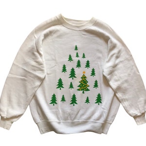Vintage 90s Art Crewneck Sweatshirt L size
