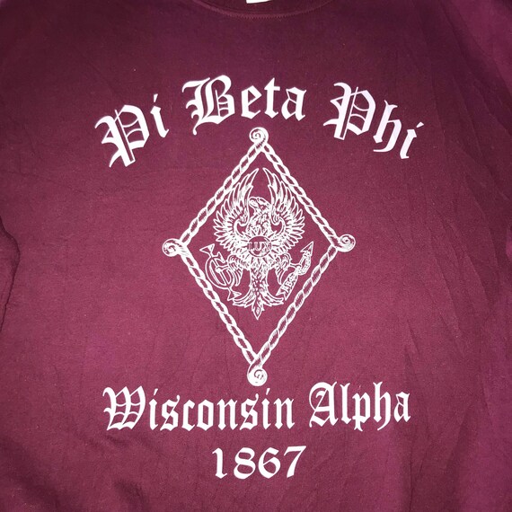 Vintage College Pi Beta Phi Wisconsin Alpha crewn… - image 3
