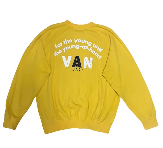 Vintage marque japonaise VAN JAC grand logo sweat Taille moyenne Etsy France