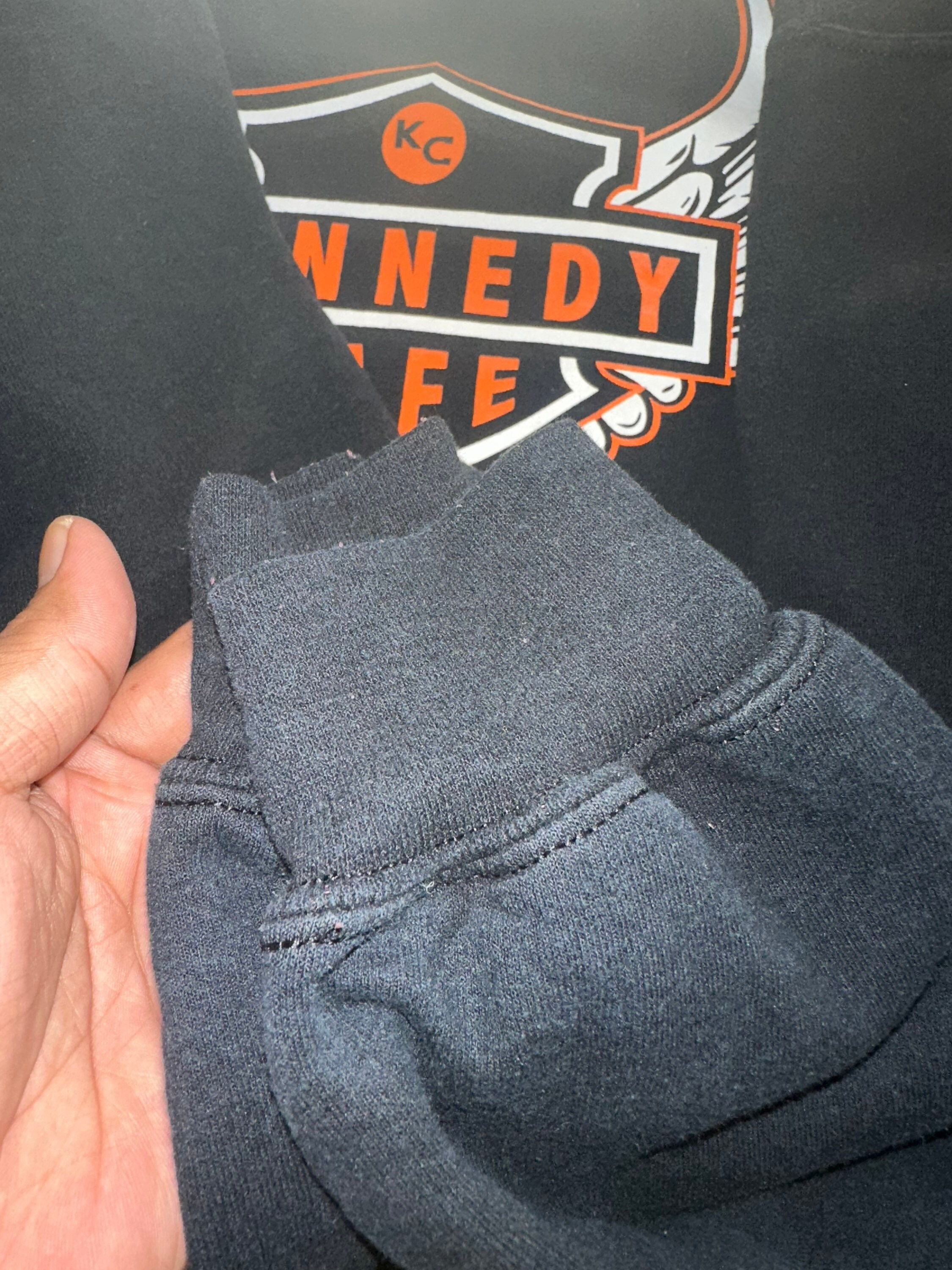 Vintage 90s Kennedy Cafe MN Biglogo Spellout Crewneck Sweatshirt L Size ...