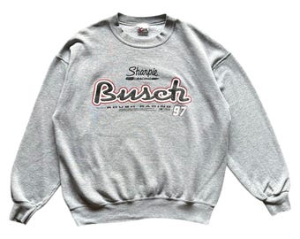 Vintage 90s Nascar spellout crewneck sweatshirt XL size