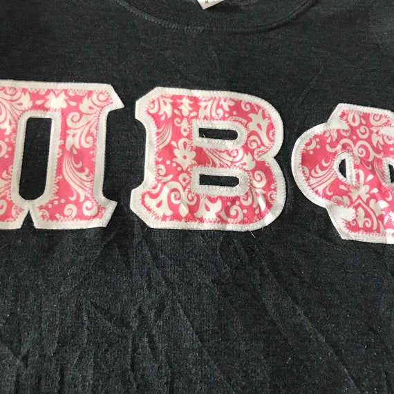 Pi Beta Phi embroidery spellout University Crewne… - image 4