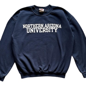 Moletom vintage com capuz e estampa da Universidade do Norte do Arizona, tamanho M