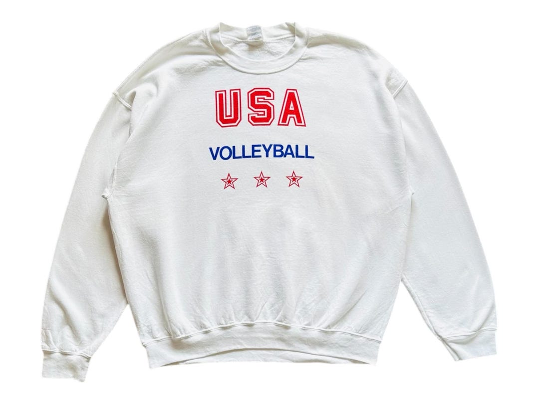 Vintage Sportswear Usa Volleyball Spellout Crewneck