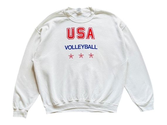 Vintage Sportswear Usa Volleyball Spellout Crewneck Sweatshirt XL