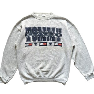 Bluza z okrągłym dekoltem Tommy Players Sportswear z lat 90. z nadrukiem Tultex w rozmiarze L