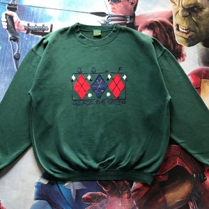 Vintage Sportswear Golf Go For Green embroidery spellout crewneck sweatshirt L size