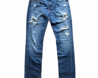 Levi Silvertab Jeans - Distressed Levi Jeans Sz 33