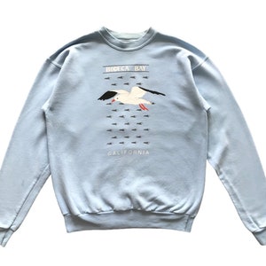 Vintage 90s  Art Animal Bodega Bay California crewneck sweatshirt S size