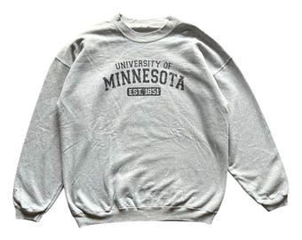 Vintage University of Minnesota Sweatshirt Big Logo Medium Size