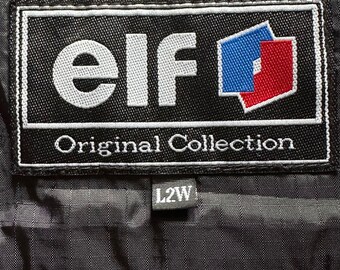 Vintage ELF Racing Motorcycle Embroidery Logo & Spellout Jacket XL