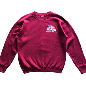Vintage 90s BSA America spellout crewneck sweatshirt M size