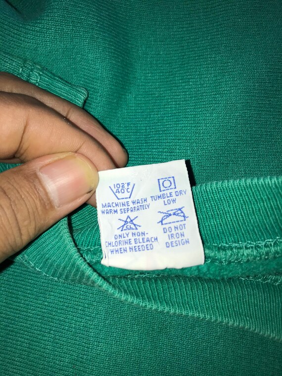 Vintage 90s Champion Reverse Weave basic logo bag… - image 10