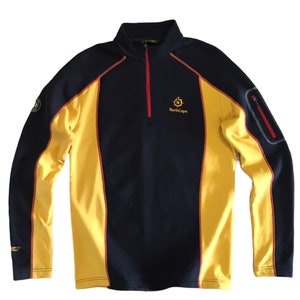 NorthCape Polartec Long sleeve outdoor shirt sportswear Colour block Half zip M size