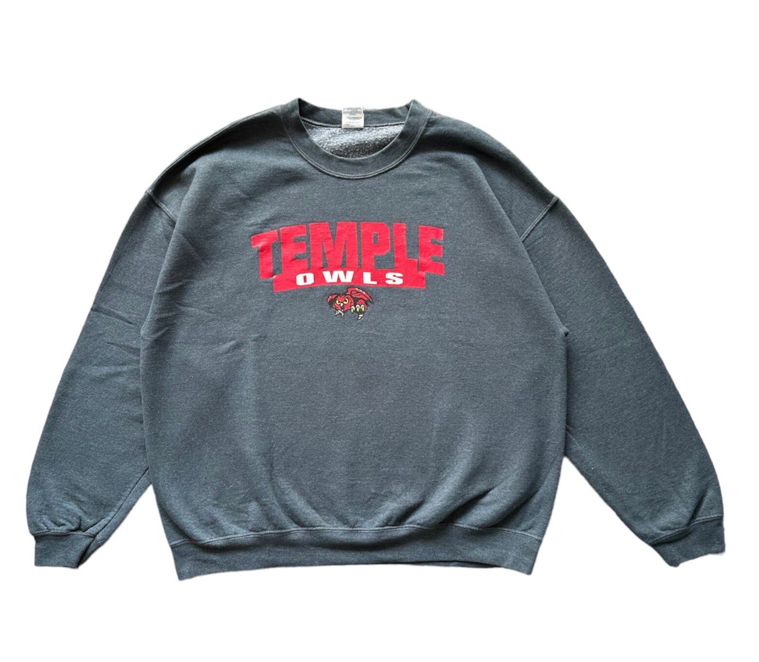 Vintage y2k Ropa deportiva Ncaa The Temple Owls Temple University hechizo cuello redondo Sudadera XL tamano Etsy Mexico