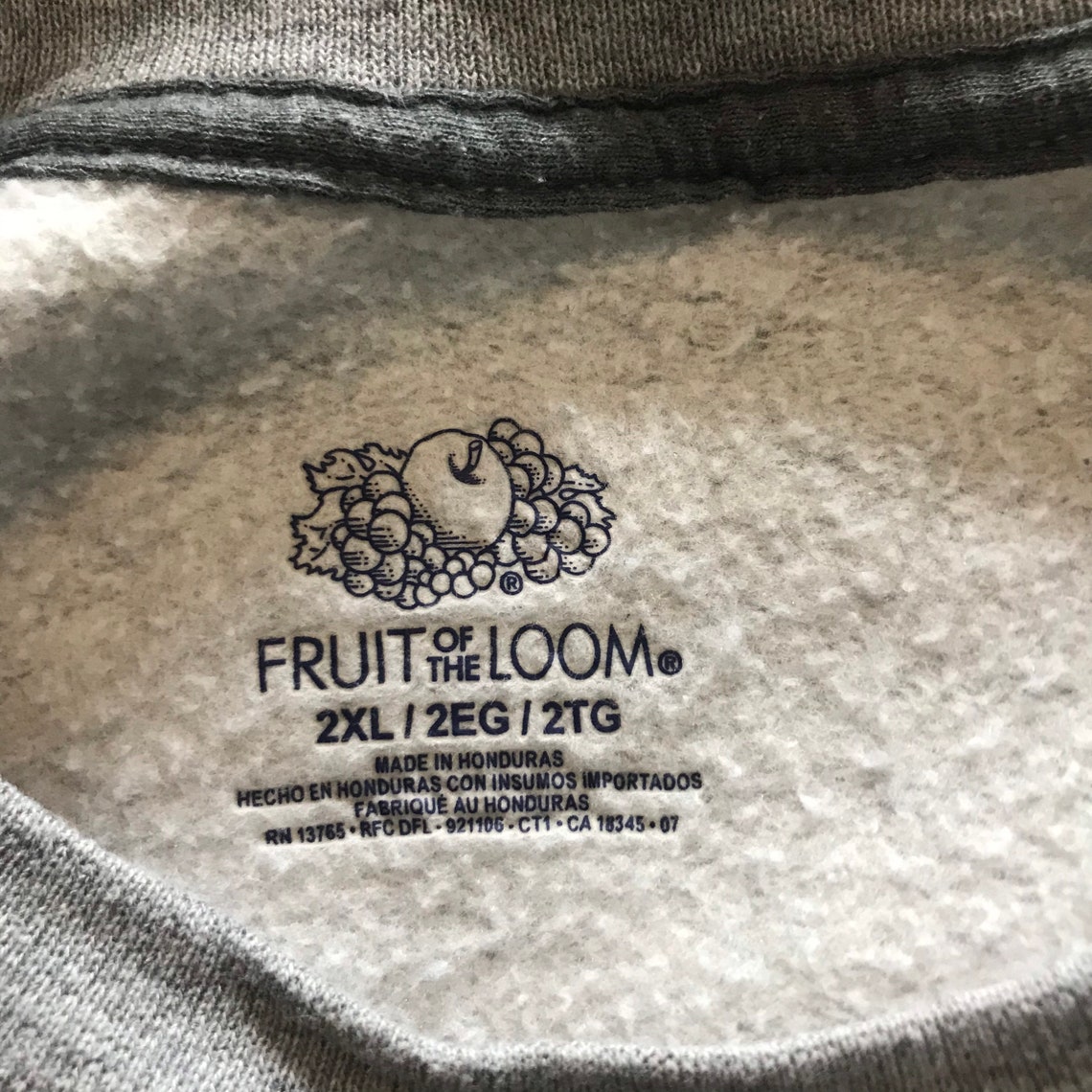 Fruit of the Loom Plain Crewneck Sweatshirt XXL Size - Etsy UK