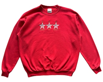 Vintage 90-tals USA United med broderad Hanes-etikett och rund halsringning, storlek L
