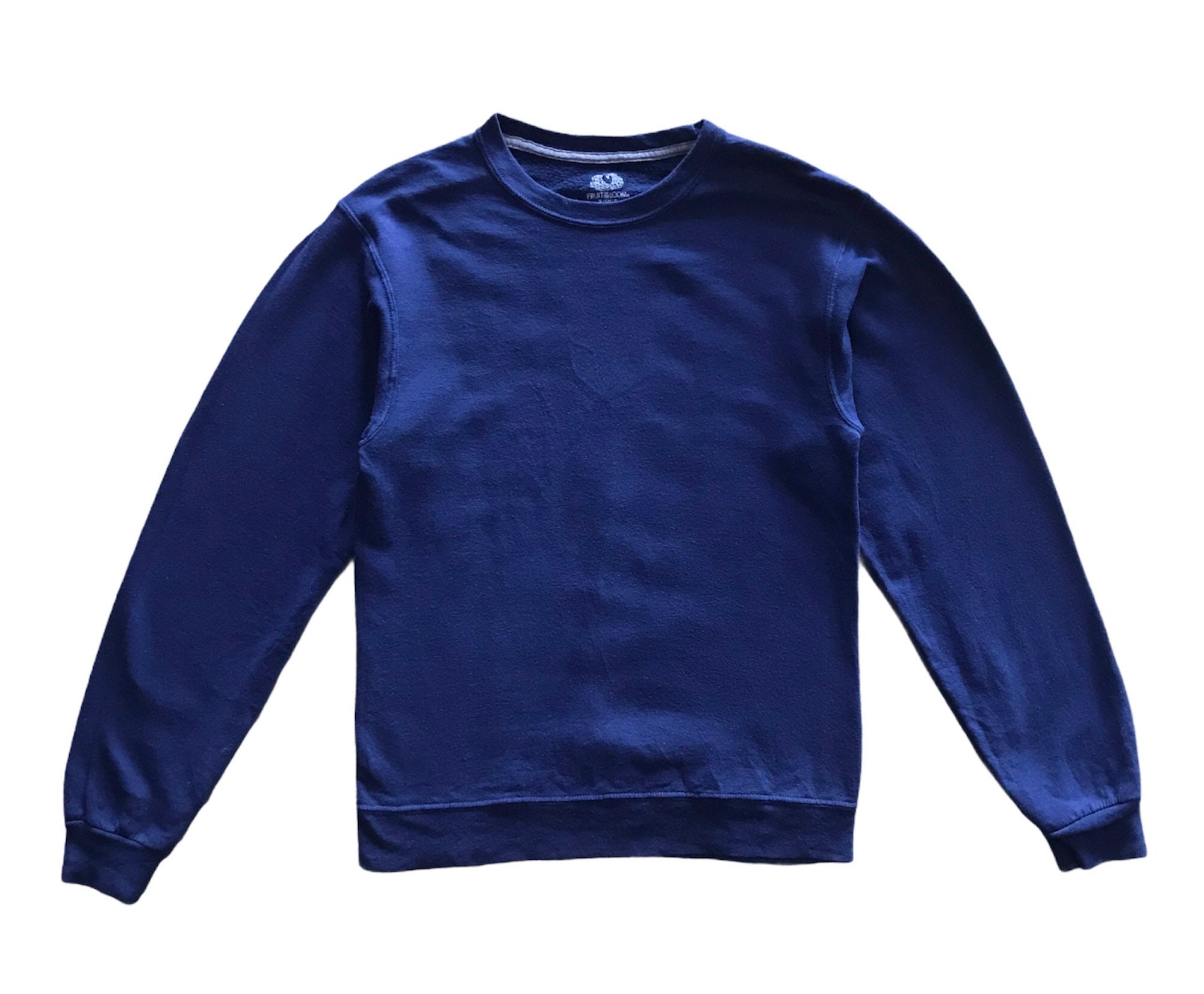 ttt_msw Fruits crew neck sweat（NAVY） Fruit of the Loom Plain Crewneck Sweatshirt S Size - Etsy