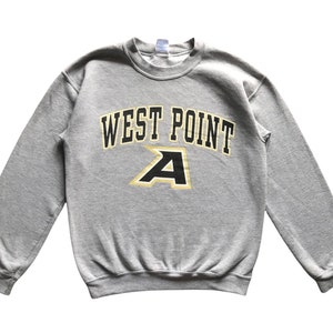 Vintage Sportswear West Point The Army Black Knights football team spellout Crewneck sweatshirt S size (S-M)