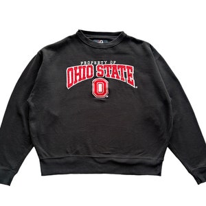 Vintage 90s Property of Ohio State University embroidery spellout crewneck Sweatshirt XL size