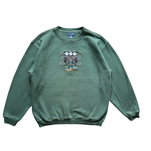 Vintage y2k Izod Sportswear Golf style embroidery spellout crewneck sweatshirt L size