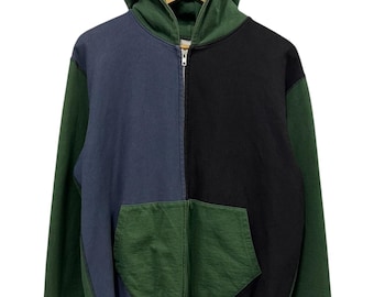 【90~00s_vintage】Y’sヨウジヤマモト WoolZipHoodie Vintage Designer Yohji Yamamoto Sacsy Y'saccs Golf Half Zip