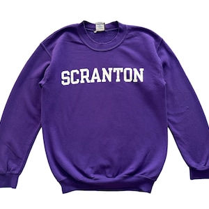 Vintage y2k University of Scranton spellout crewneck Sweatshirt S size