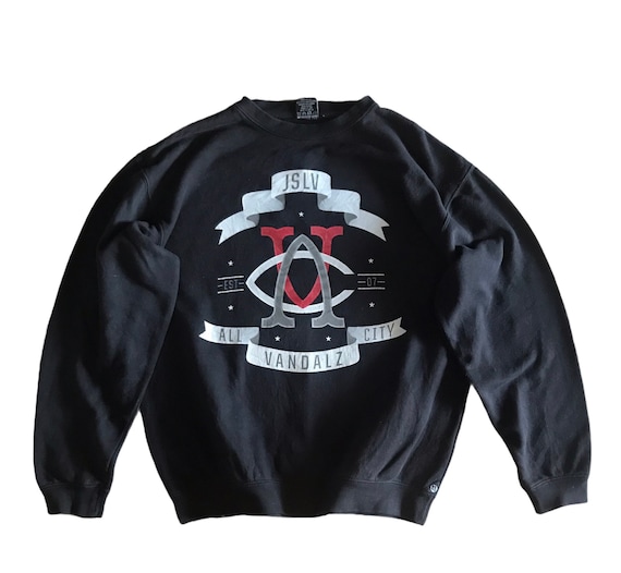 JSLV All Vandalz City Big Logo Crewneck Sweatshirt L Size - Etsy