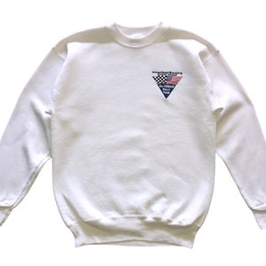 Vintage 90s American Racing Custom Wheels All Terrain Rally Team embroidery sweatshirt M size