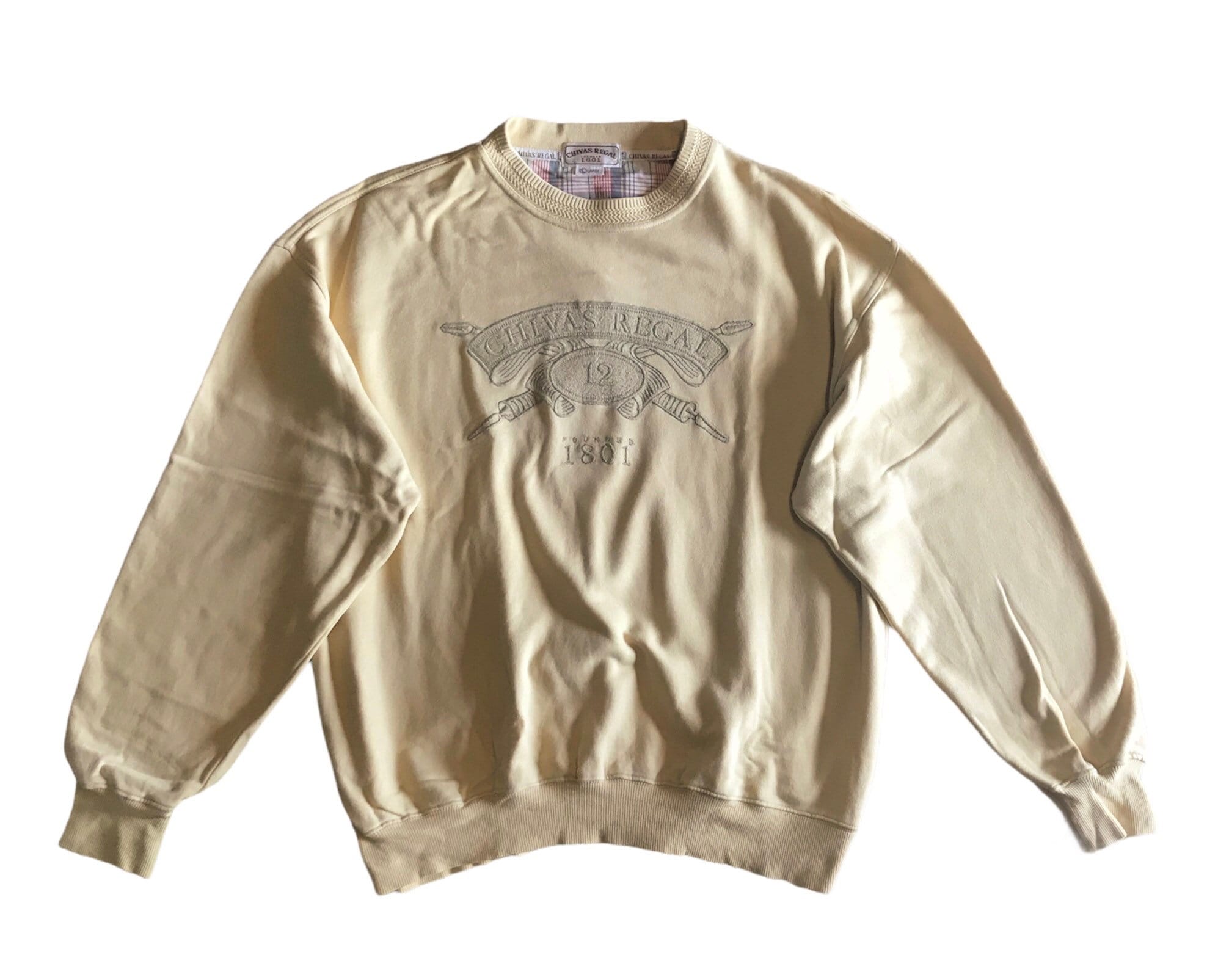 Vintage Designer Japanese Brand Chivas Regal Embroidery Sweatshirt