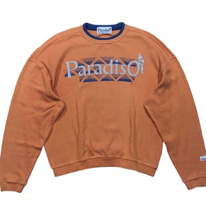 Vintage Japanese brand PARADISO spellout sweatshirt M size