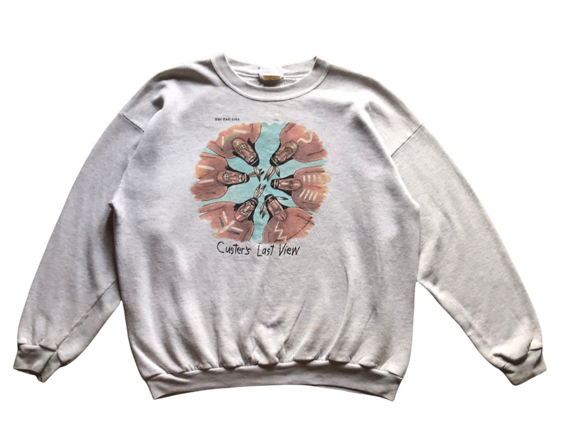 Vintage 80s the Far Side Custer's Last View Humor Comic Art Print