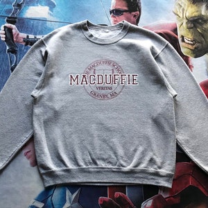 Vintage The MacDuffie School spellout crewneck sweatshirt L size