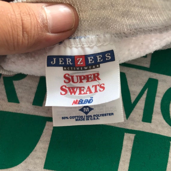 Vintage 90s Sportswear Northmont Bolts Jerzees Tag Spellout Crewneck  Sweatshirt M Size 